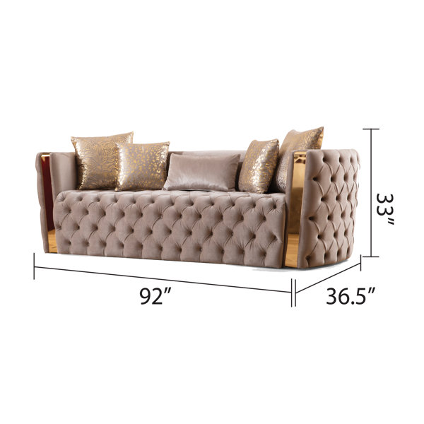 House of Hampton® Doruk 2 - Piece Velvet Living Room Set House of Hampton® Doruk 2 - Piece Velvet Living Room Set